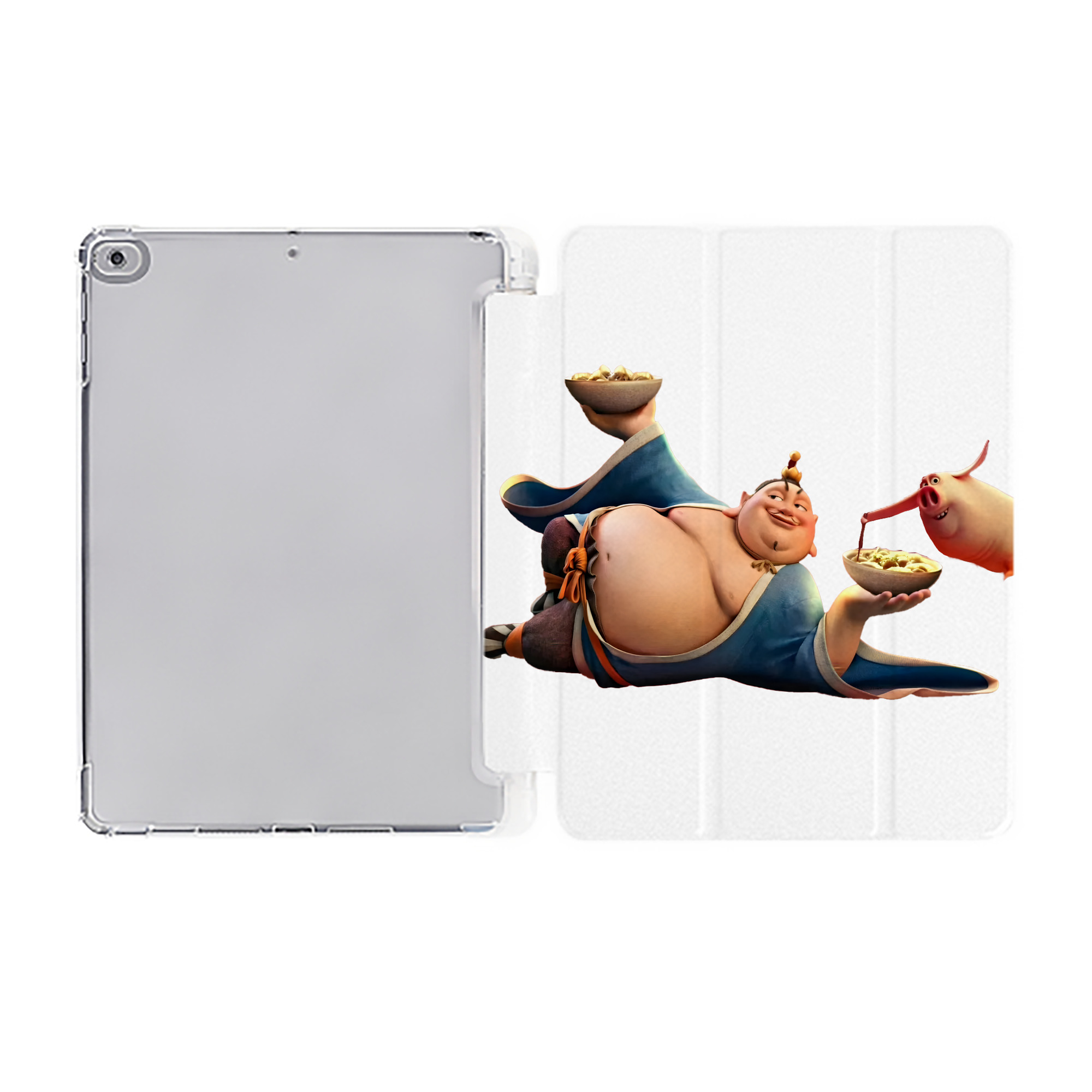 （画像用） Ne Zha 2 ナタ 魔童の大暴れ IPad ケース ペン収納付き 三つ折りスタンド PUレザー×シリコン 対応機種9.5/10.5/10.9インチ